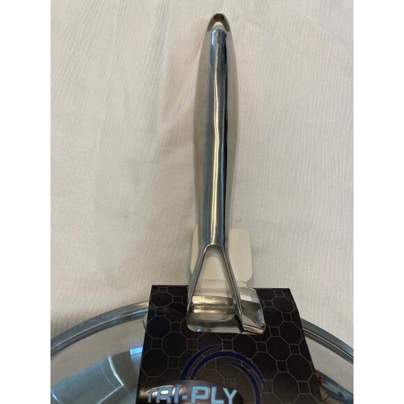 David Burke Geo Clad 12 Inches Heavy Stainless Steel Skillet Frying Pan New - Picture 9 of 9